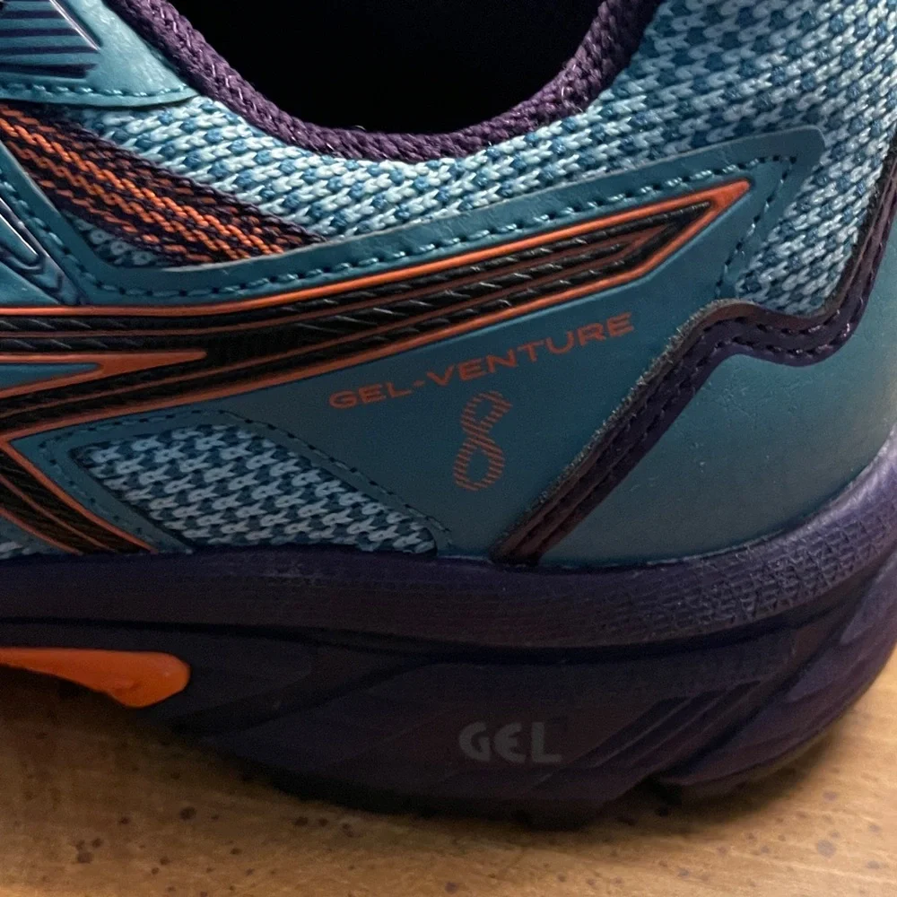 NWOT Asics Turquoise and Violet Athletic Shoes - Picture 3 of 7